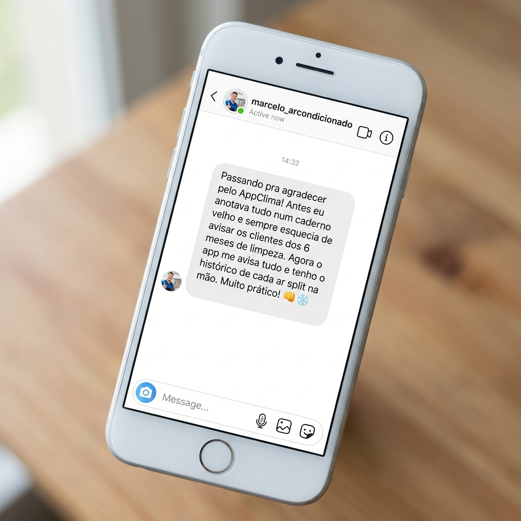 Depoimento recebido Instagram - Adeus caderno velho e esquecimentos